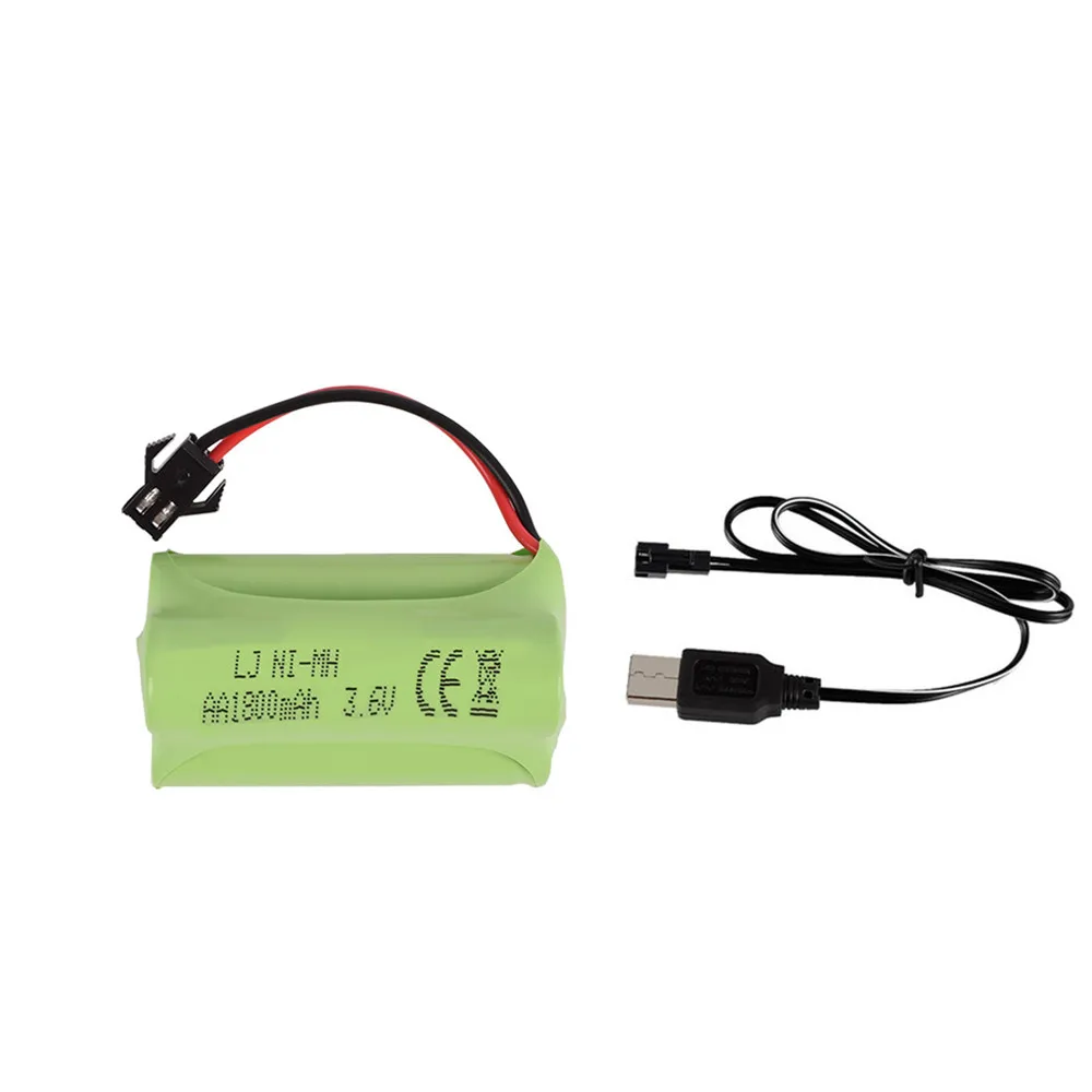 3,6 В 1800 мАч NiMH батарея+ USB зарядное устройство для Rc игрушки автомобиль Танк Поезд Лодка пистолет Ni-MH AA 700 мАч 3,6 В перезаряжаемый аккумулятор