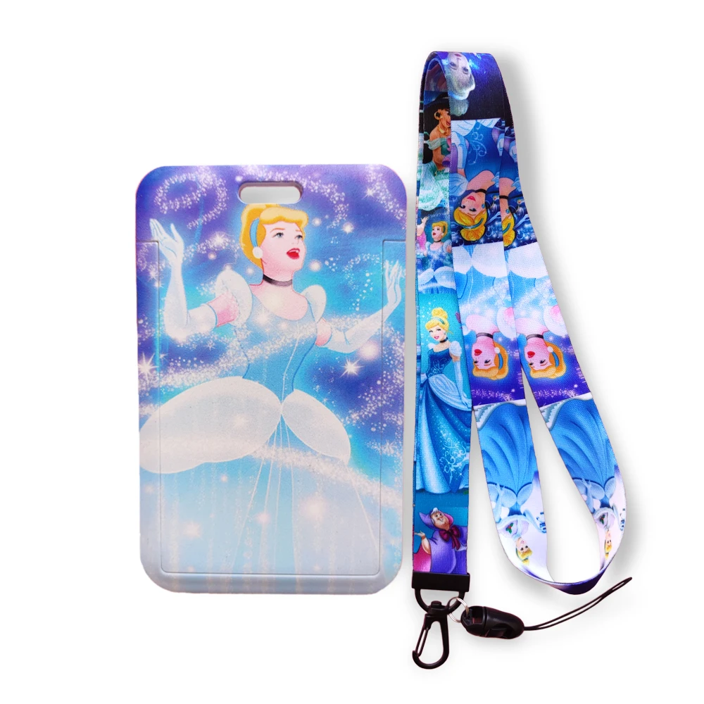 Disney Cinderella Girls Card Holder Business Badge Card Case Frame Abs