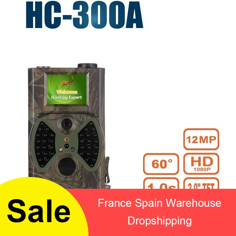 

Outdoor Hc-300A 001B Hd 1080p 12mp Hunting Camera Video Scouting Infrared Night Vision Ir Leds Trail Camera Wildlife Animal Trap