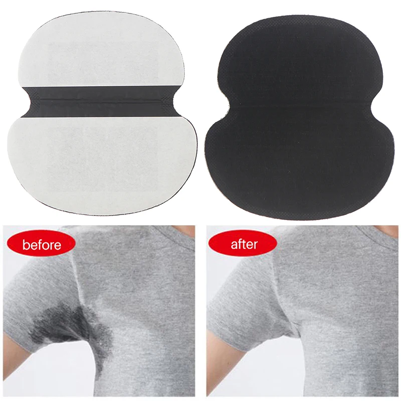 20Pcs Black Disposable Underarm Shirt Antiperspirant Protection From Sweat Pads Deodorant Armpit Absorbent Pads