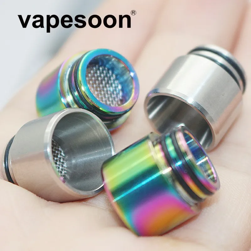 Аутентичный VapeSoon 810 нержавеющая сталь капельный наконечник анти-Жареное масло капельный наконечник для IJUST 3 TFV12 Prince и т. д. SS Радужный цвет