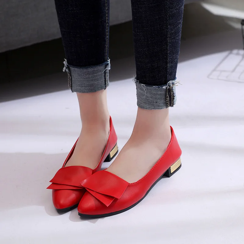

Perennial Pointed-Toe Comfortable Flat Top Shoes Women's Korean-style Versatile Low-Cut Moccosins Shoes WOMEN'S Shoes