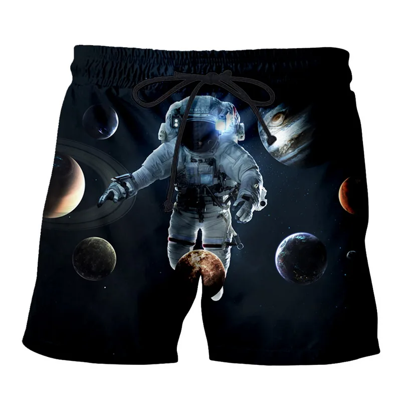 042 Planet EAnvog мультфильм девушка 3D печатных пляжные шорты летние мужские шорты брюки для мужчин женщин эластичный пояс пляжные шорты для водных видов спорта - Цвет: 042 Planet