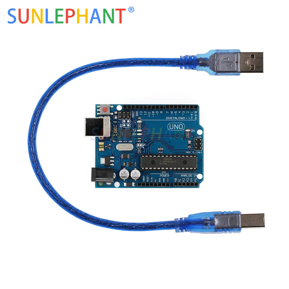 1 компл. uno r3 MEGA328P ATMEGA16U2 для Arduno совместимый | Электронные компоненты и