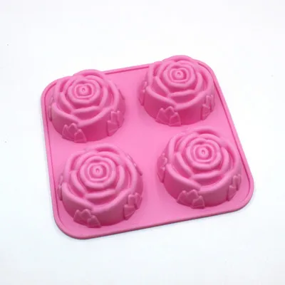 1PC Силиконовая форма для мыла, круглая форма для кекса, антипригарная форма для помадки, силиконовая форма для кексов, форма для выпечки хлеба, шоколада - Цвет: 1PC