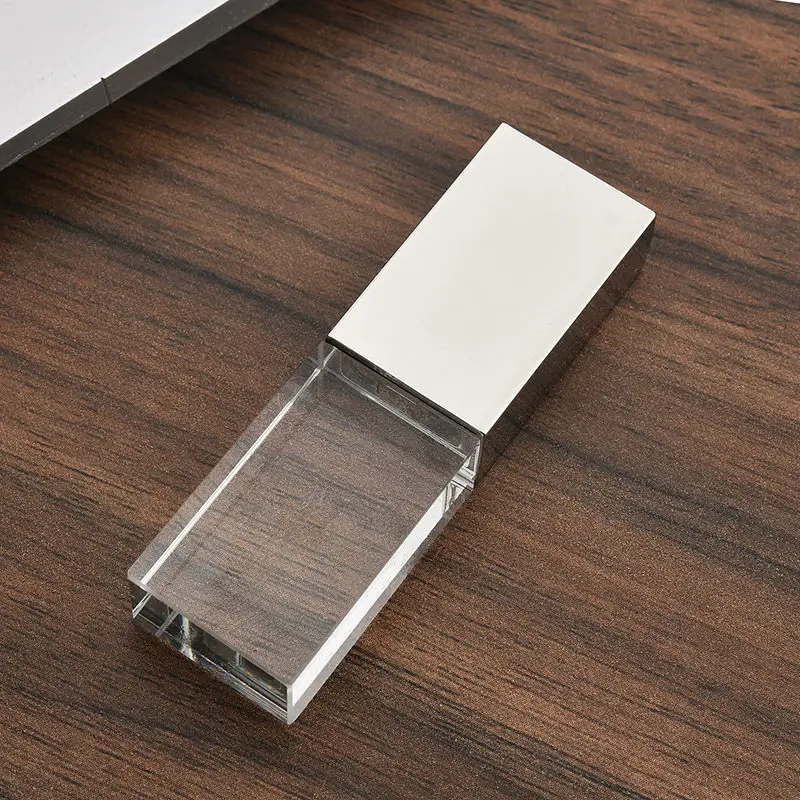 Кристалл USB флешка 2 0 Flash с коробкой светодиодный светильник Пользовательский