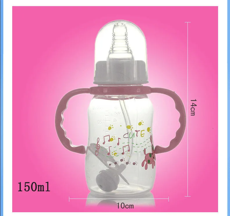 Feeding Bottle Newborn Export Standard Baby Feeding Bottle Defence Flatulence Pp Baby Feeding Bottle 150ml BPA Free PVC Free