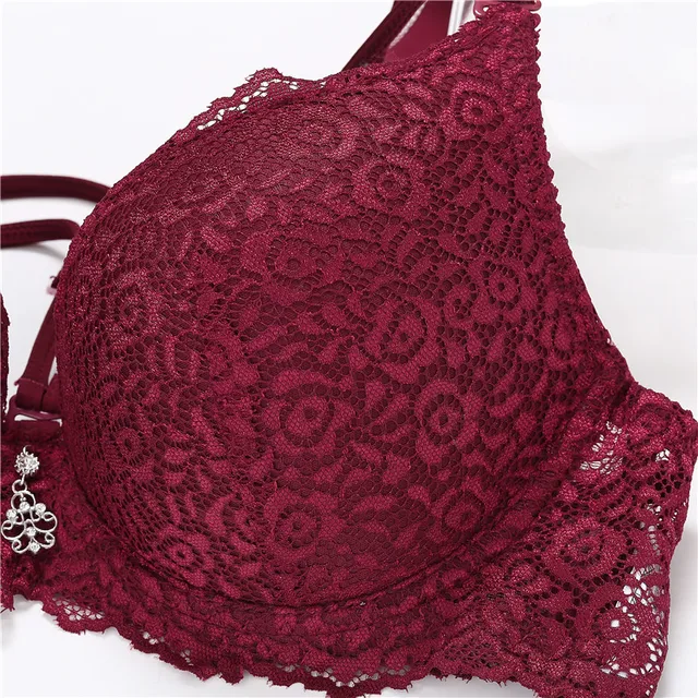 FINETOO-Sujetador Push Up de encaje para mujer, Copa B C, Convertible en la parte delantera, con tirantes, lencería Sexy, Bralette suave FINETOO-Sujetador Push Up de encaje para mujer, Copa B C, Convertible en la parte delantera, con tirantes, lencería Sexy, Bralette suave