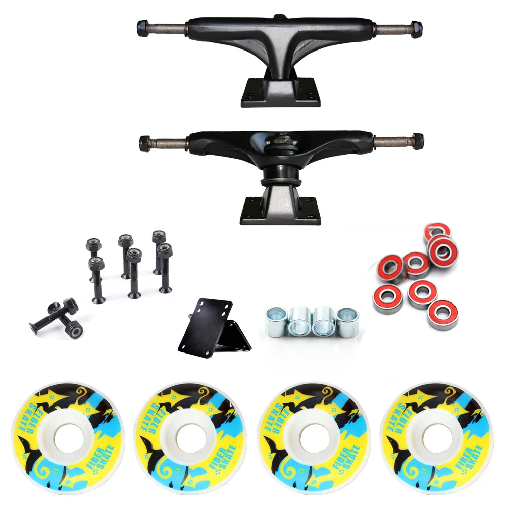 52mm*30mm Skateboard Wheels And 5inch Skateboard Truck Bearings Hard