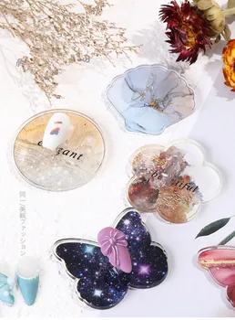 

Acrylic Nail Display Bar Palette Double-side Adhesive Tape Transparent Adhesive Color Label Display Board Manicuring Tools D293