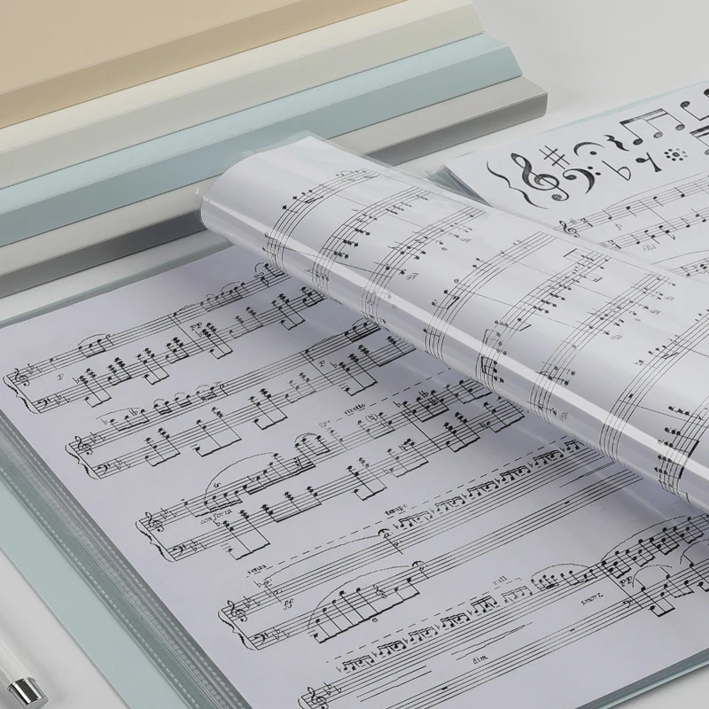 Deli A4 Music Folder Can Modify The Transparency and Non-reflection of Loose-leaf Multi-layer Insert Files 72411