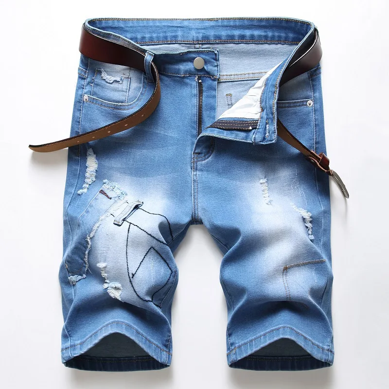 Denim Shorts Male Brand Clothes Size 
