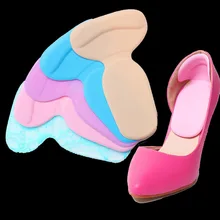 Гелевые Т-образные ручки на пятке толщиной не Genjiao Heel Grip 2 в одном силиканые Гелеобразные напяточники Pad амортизация анти-износ Половина Мягкая подкладка