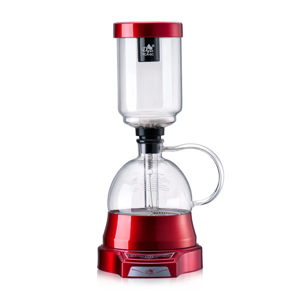 

Electric Japanese Style Siphon coffee maker 3 cups vacuum Coffee machine Brewer Drip Tea Siphon Glass Pot filter EU US plug
