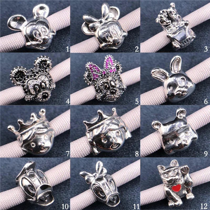 2PZ/Лот DIY очаровательные ювелирные изделия оригинальные бусины 925 для браслета