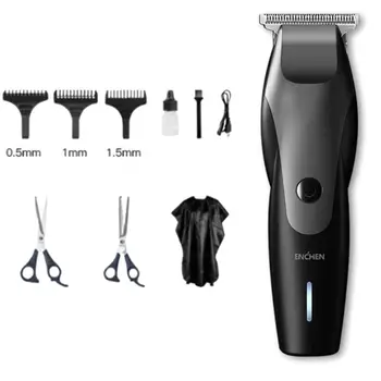 

Pro Hair Clippers Men Trimmer Barber Scissors Hairdressing Cape Grooming Kit U1JE