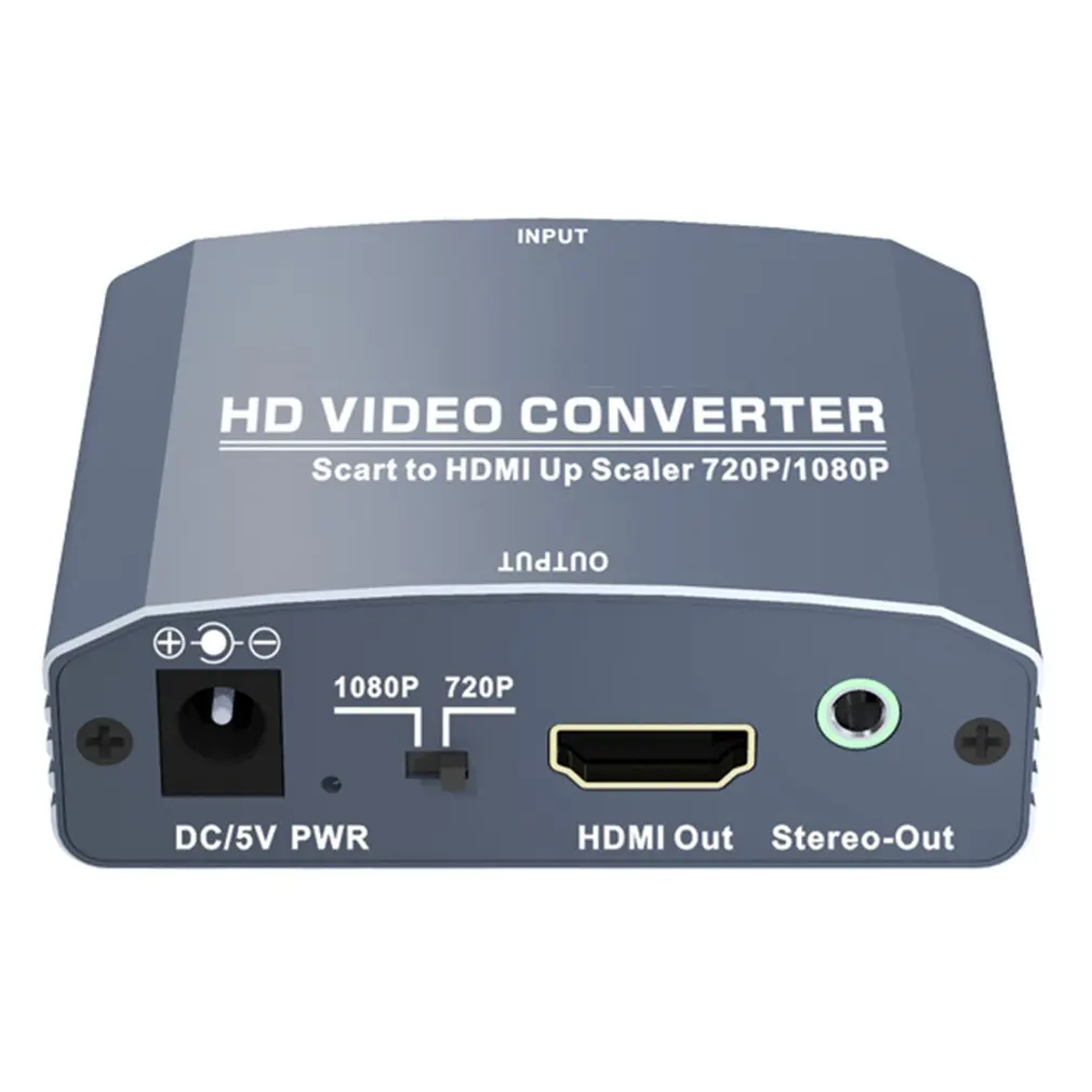Scart К HDMI+ стерео конвертер Поддержка 480i/576i/480 p/576 p/720 p/1080i/1080 P Разрешение для PAL NTSC3.58 NTSC4.43 SECAM