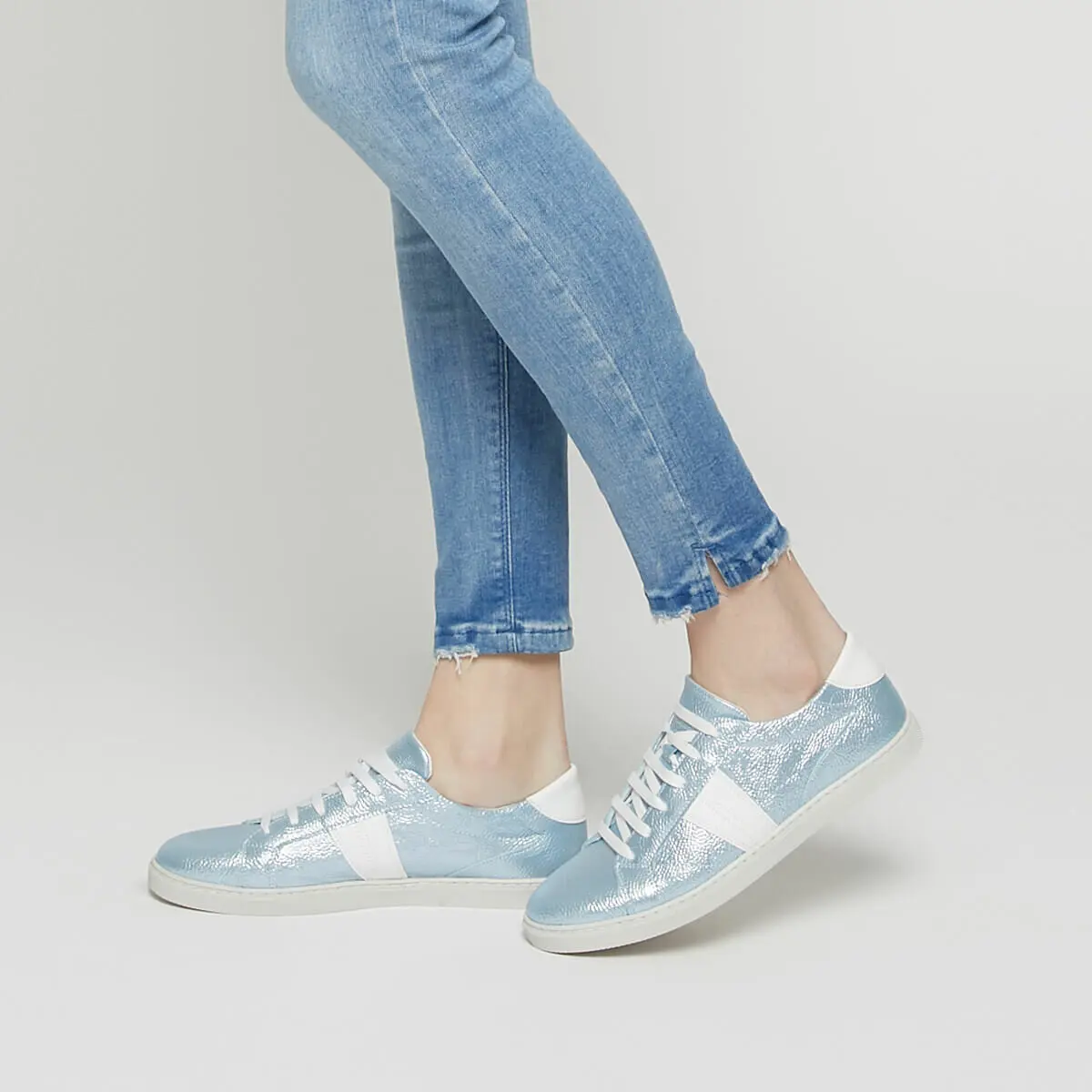 FLO zapatillas de deporte para mujer azul rosa claro deporte Casual moda cómodos zapatos dama calzado de señora kléas de los pies - AliExpress