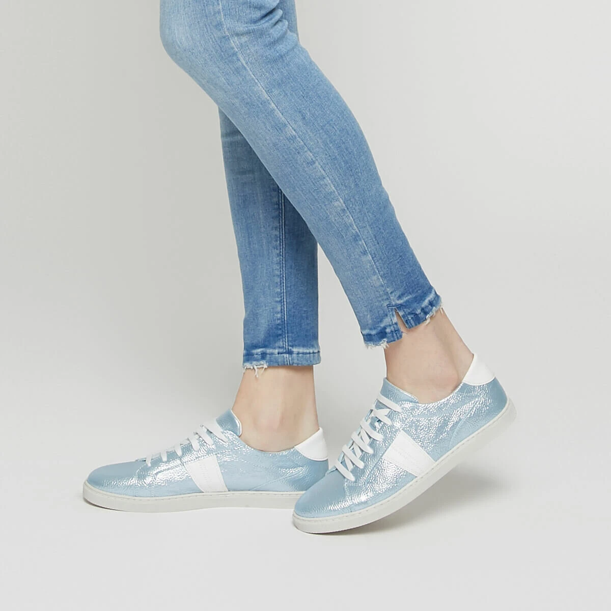 FLO zapatillas de deporte para mujer azul marino claro deporte Casual moda cómodos zapatos dama calzado de señora kléas de los pies|Zapatos vulcanizados de mujer| -