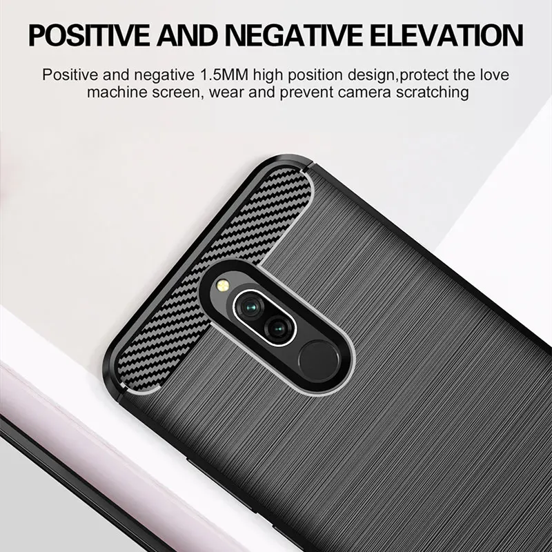 Чехол для телефона для Xiaomi Redmi 8, чехол, силиконовый чехол, бампер, чехол из углеродного волокна для Xiaomi Redmi 8A 8 A, чехол, мягкий ТПУ, чехол