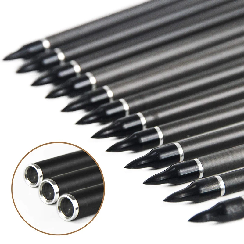 12pcs-Inals-Archery-Carbon-Arrows-Spine-300-600-ID6-2-Shafts-Turkey-Vanes-Points-for-Compound (3)