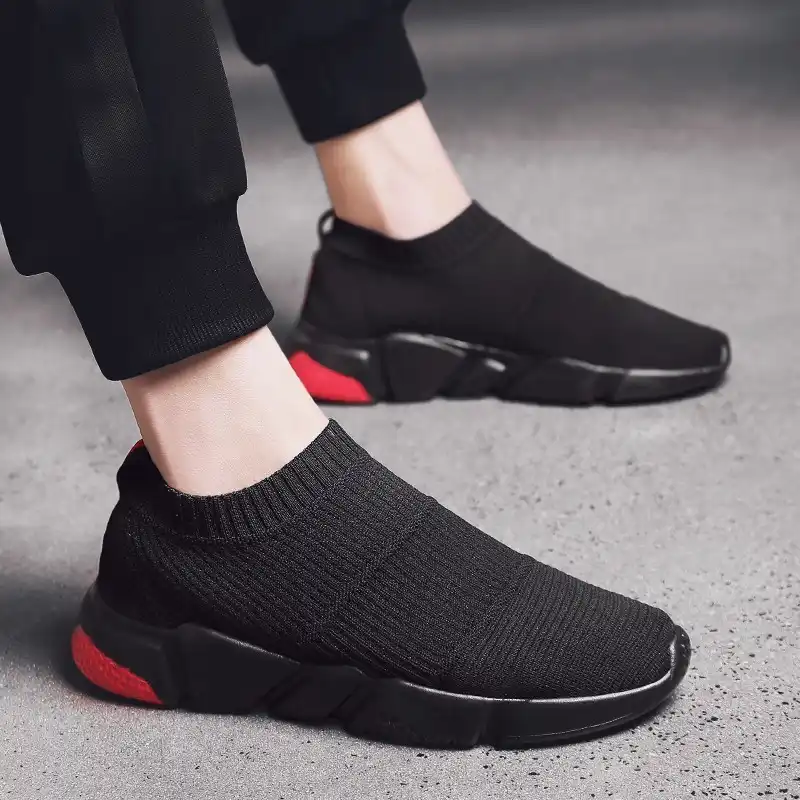 Black casual shoes without laces Clearance