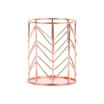 

Pencil Holder Round Iron Mesh Pen Cup Stationery Organizer Makeup Brush Holder For Office Home School Desk Accessories