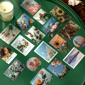 

100pcs Vintage Stationery Stickers Travel Diary Planner Decorative Mobile Stickers Scrapbooking Stick Label DIY Craft Stickers