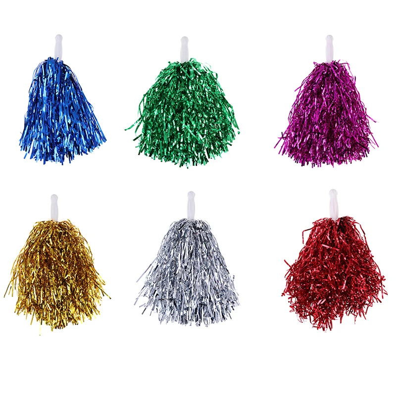 1PC 20CM Cheer Dance Sport Competition Cheerleading Pom Poms Flower Ball For for Football Basketball Pompon Children Use|Pom Poms| - AliExpress