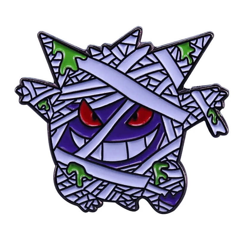 Заплатка gengar эмалированная брошь призрак в стиле японских видеоигр|Броши| |