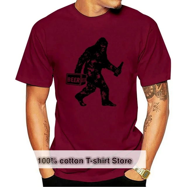Bigfoot T Shirt Funny Beer Drinking 