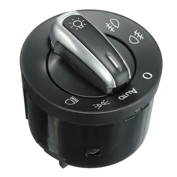 

Chrome Car Auto Headlight Fog Lights Switch For VW PASSAT CC B6 JETTA GOLF MK5 MK6 Touran Tiguan 5ND941431B