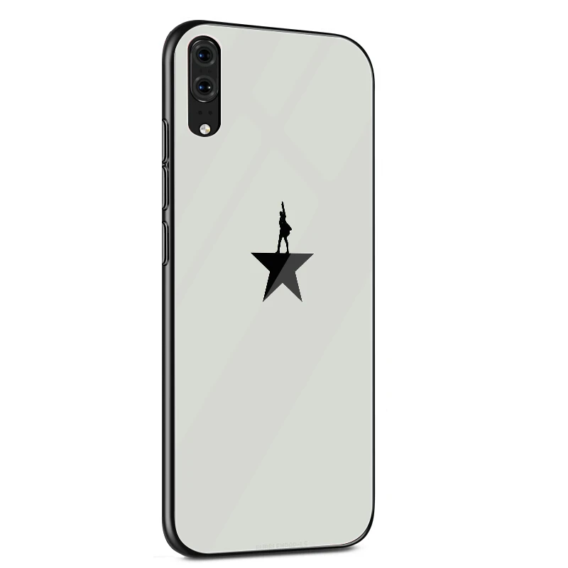 Стеклянный Чехол для мобильного телефона huawei P30 P20 P Smart P10 Y6 7A Y9 Honor 8X9 10 mate 20 Pro Lite Musician Hamilton Cute