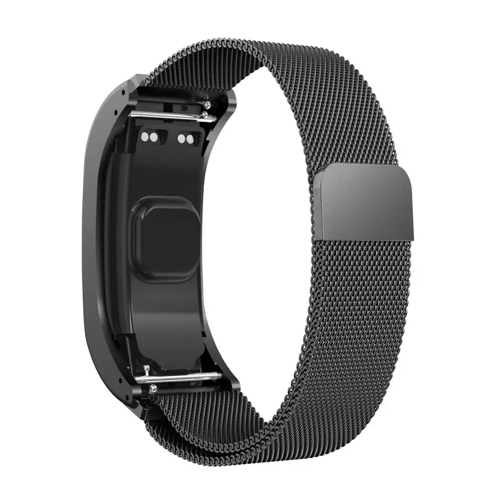 Миланский магнитный ремешок для часов, сменный ремешок для Vivosmart HR, металлический браслет из нержавеющей стали для Garmin Vivosmart HR с рамкой