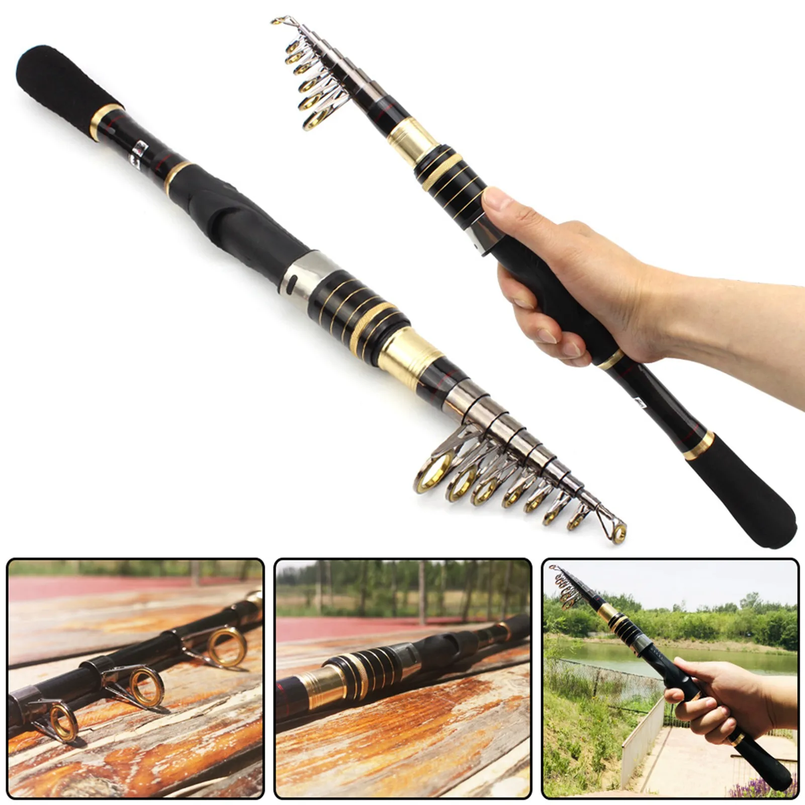 • Canna Da Spinning Ultra Corta Canna Da Mare Piccola A Lungo Raggio Canna Da Trota In Carbonio Canna Da Viaggio Portatile Pesca Pesca