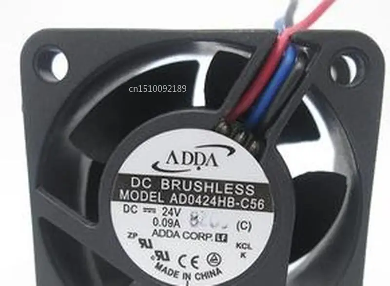 Подлинный для ADDA AD0424HB-C56 C DC24V 0.09A 2pin 2 провода 4020 4 см 40 мм 40X40X20 мм вентилятор охлаждения