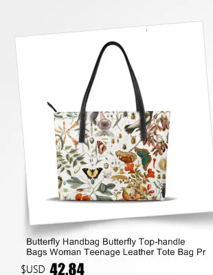 Сумка с бабочкой-бабочкой, сумки с верхней ручкой, Женская Подростковая кожаная сумка-тоут, с принтом, высокое качество, женские сумки