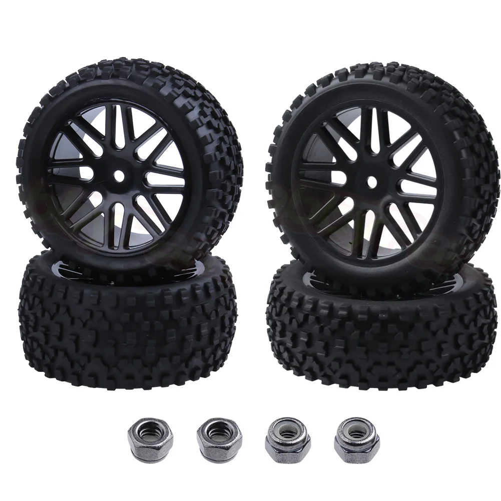 Hot sales of goods 4PCS 110 RC Rally Tires and Wheels Rims For HSP HPI