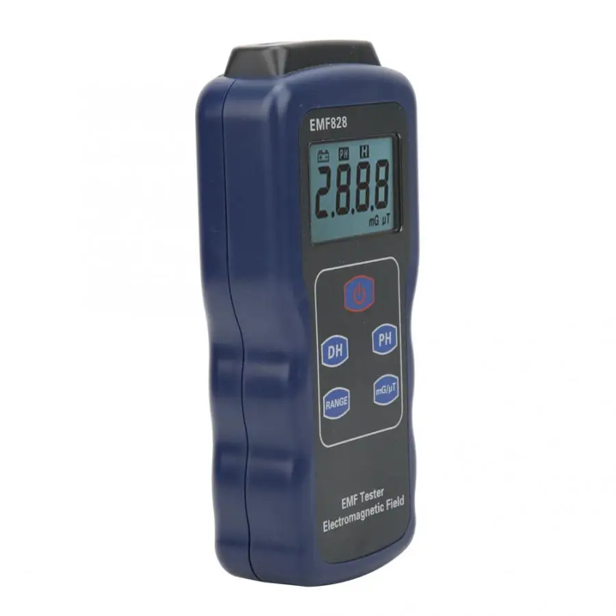 Измеритель радиации EMF828 компьютерный ТВ детектор электромагнитного поля излучения ЖК-тестер Измеритель излучения детектор