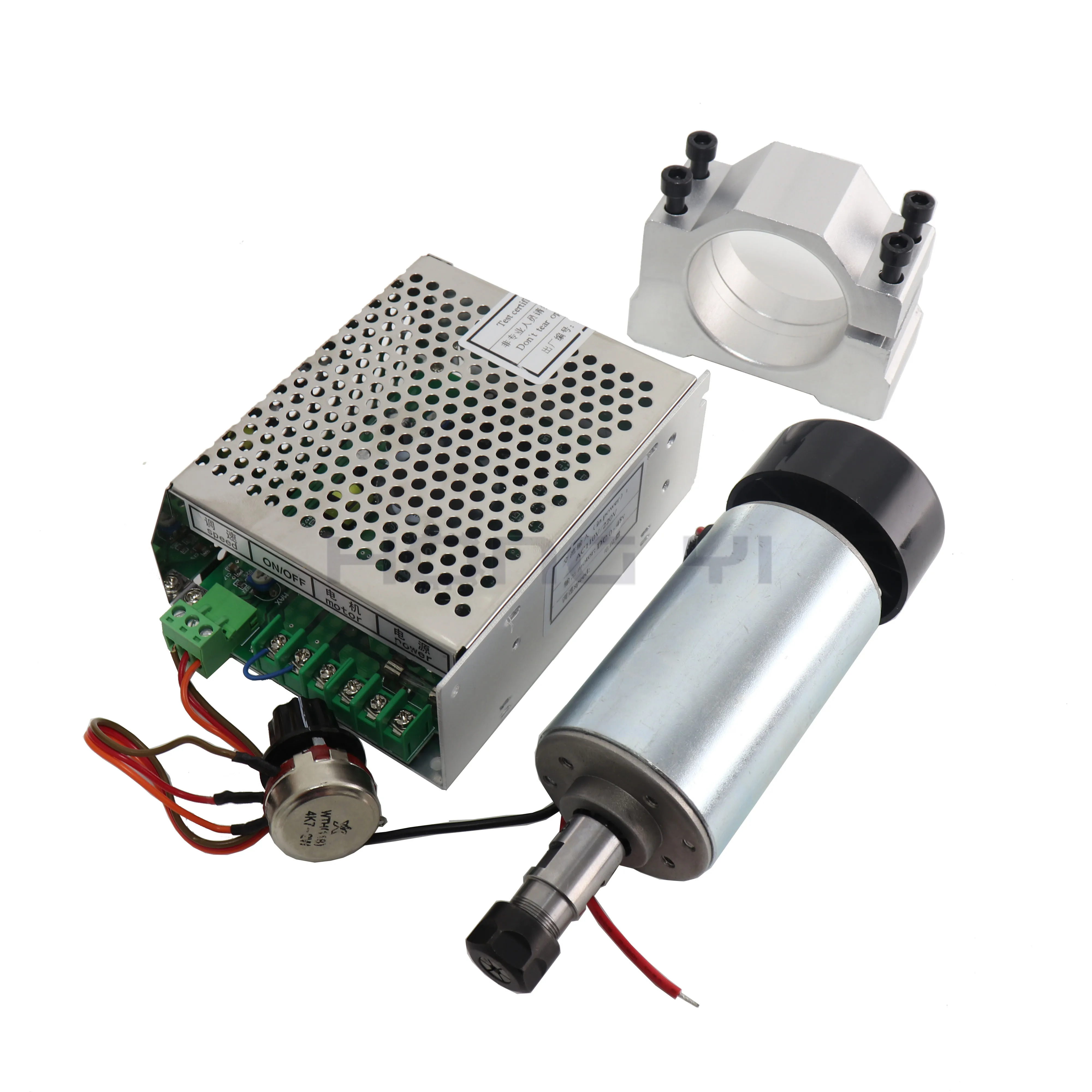 Бесплатная доставка 1 шт. двигатель шпинделя ER11 1/8 с ЧПУ 300 Вт блок питания