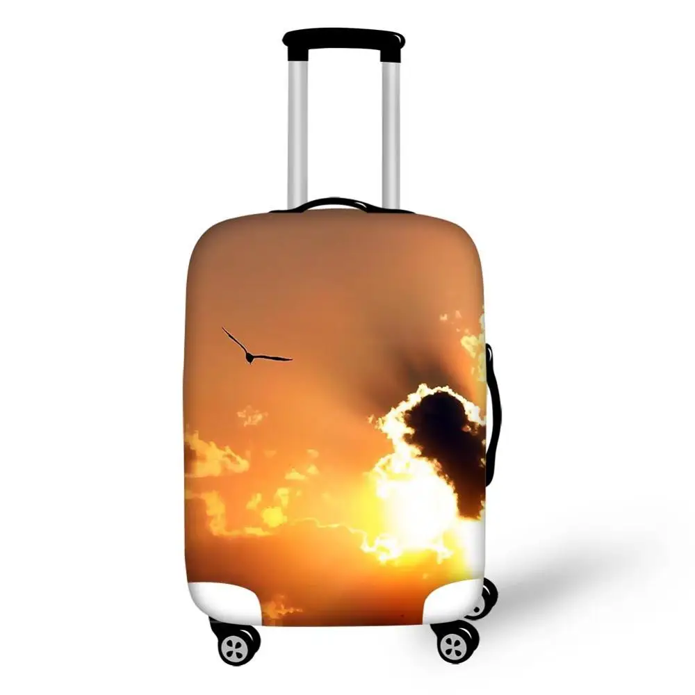 Travel Accessories Eiffel Tower Luggage Case Protective Cover Waterproof Thicken Elastic Suitcase Trunk Case Apply 18-32 Inch XL - Цвет: 3