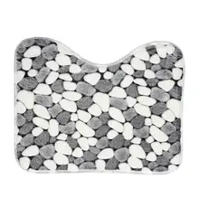 Набор ковриков для ванной комнаты, нескользящий Мягкий Нескользящий Коврик для ванной комнаты, абсорбирующий ковер, галька, полиэстер, ковер для душа