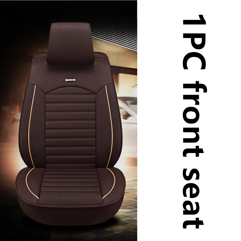 Высококачественные Универсальные чехлы для сидений автомобиля из искусственной кожи для tesla модель s модель X Автомобильный Стайлинг/2005~ 2012 Honda Fit/Honda Jazz GD - Название цвета: 1pc Standard Edition