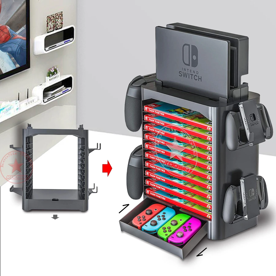 Nintendos Nintend Switch Console Accessories Case Storage Stand Nintendoswitch Game Cd Disc Joycon Pro Controller Holder Tower Bags Aliexpress