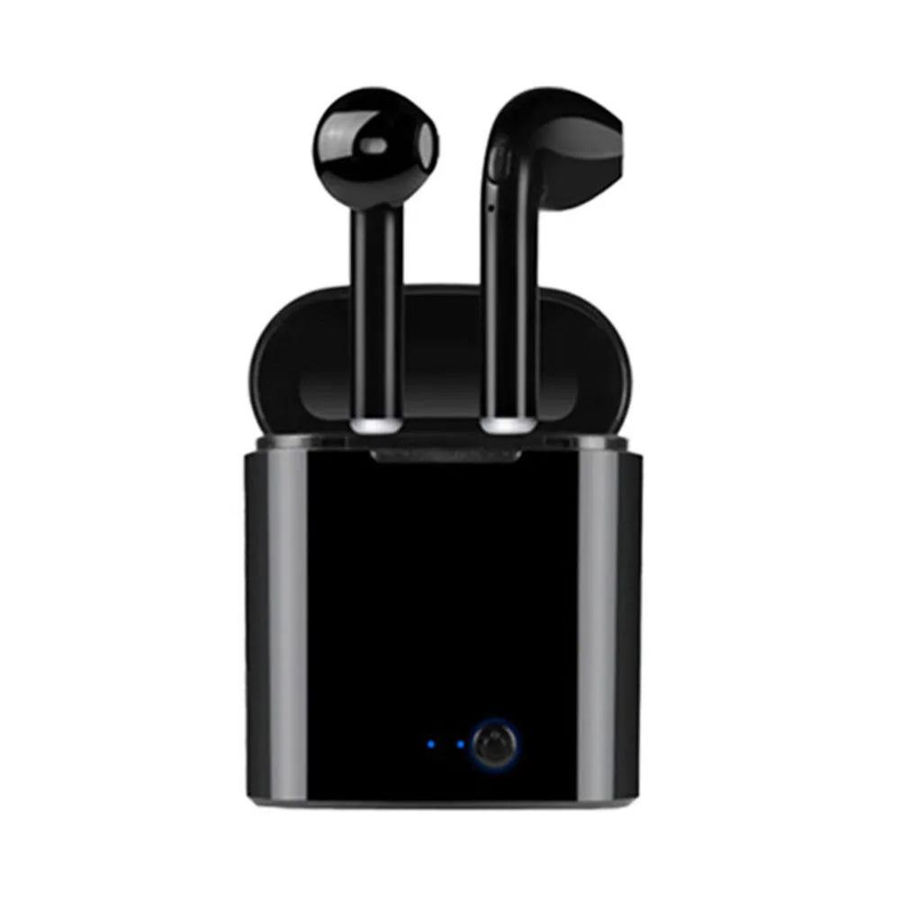 i7s black I7s TWS Bluetooth наушники стерео беспроводные наушники HIFI Звук Спортивная гарнитура Беспроводные Игровые наушники для iphone xiaomi - Цвет: i7s black