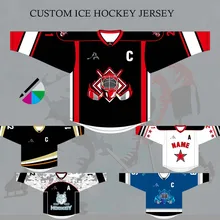 DIY на заказ Хоккейная Футболка с длинными рукавами удобная и модная