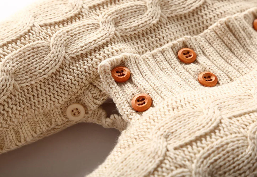 Dollplus/для новорожденных; комбинезон для младенцев мальчиков девочек зимний свитер из плотного хлопка для детей комбинезоны для малышей Детский комбинезон