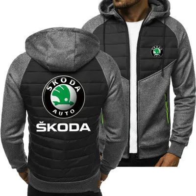 Новинка 2020 мужские толстовки с логотипом Skoda куртка на весну и осень Повседневная
