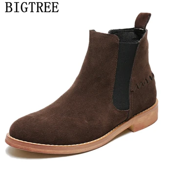 

Ankle Boots Men Boots Genuine Leather Coiffeur Chelsea Boots Men Italian Brand Designer Shoes Men High Quality Зимние Кроссовки