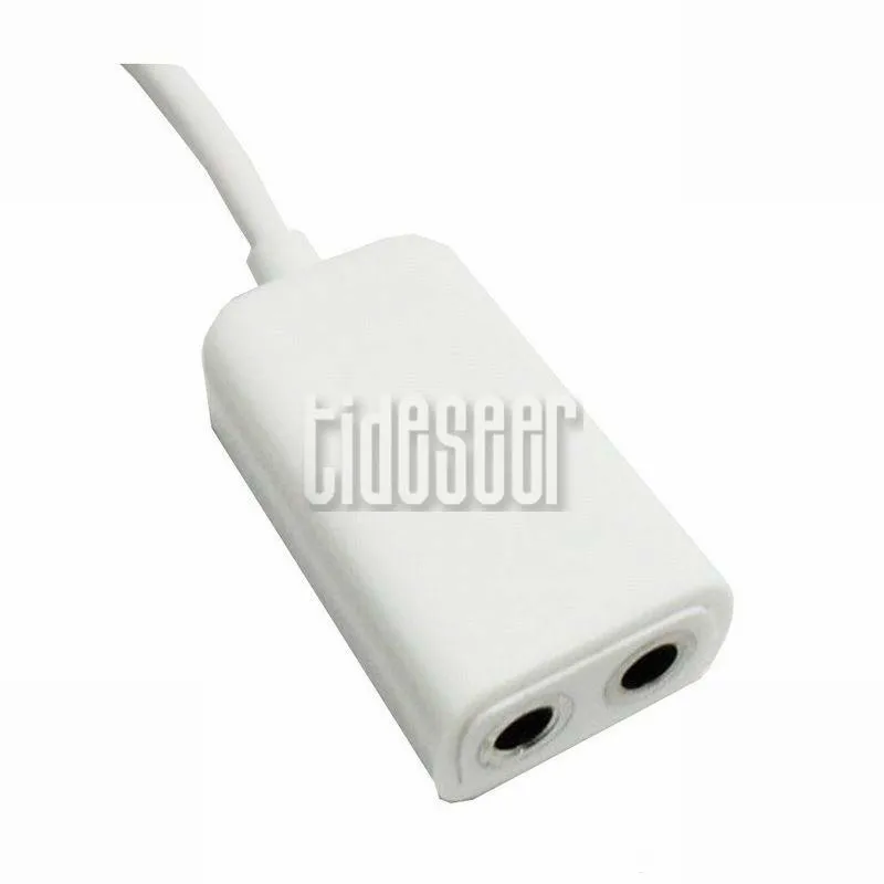 3 5mm Earphone Headphone 1 Male to 2 Dual Female Y Splitter Stereo Audio Cable Adapter Jack For iPhone Tablet PC MP3 4 2000pcs